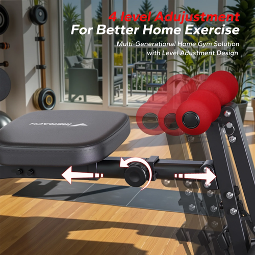 MERACH Ab Machine, Multi-Functional Adjustable Ab Trainer, Ab Workout Bench for Home Gym, Sit Up Machine for Abdominal, Exercise Chair for Full Body Workout
