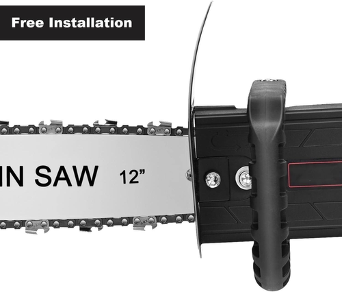 Chainsaw Converter Set, Electric Chainsaw Attachment Kit, Mini Chainsaw Cordless, Transform Angle Grinder to Chainsaw, Ergoesnomic Handle, Safety Features for Woodworking