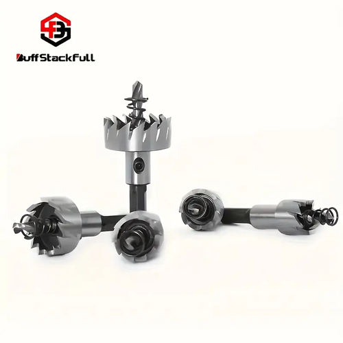 BUFF STACK FULL 5pcs HSS Drill Bits  - High-Speed Steel, Rust-Proof, Precision Sizes (16mm-30mm) for Metal & Stainless Steel - Ideal for Professional Sheet Metal Work, Drill Bits for Steel, Metalworking Drill Bits | Durable Drill Bits, Industrial Drilling, DIY Enthusiasts, Construction