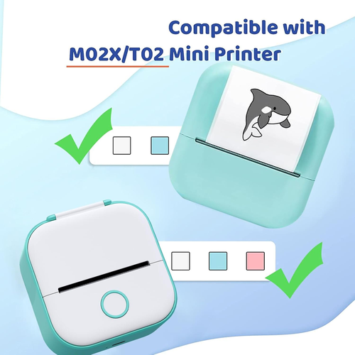 soputry Mini Pocket Printer, 2025 New Inkless Sticky Note Printer Bluetooth Sticker Printer, Portable Photo Printer Pocket Thermal Printer for DIY Scrapbook (Green)