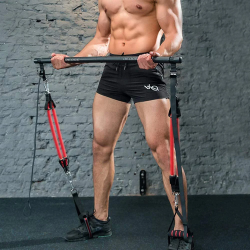 MODEREVE 60-120LBS Pilates Bar Kit with Resistance Bands, Home Squat Bar for Men & Women All-in-one Gym Workout for Full Body Fitness with Portable Bag...