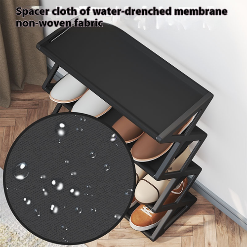 Shoe Storage Rack Space-saving 4 Tiers Z-shaped Shoe Storage Rack Easy Installation Large Capacity Shoe Shelf Organizer for Home