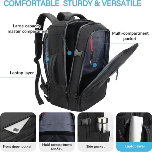 Large Capacity Backpack with Vacuum Pump,Seal Compression Travel,Portable Vacuum Travel Backpack for Commutes
