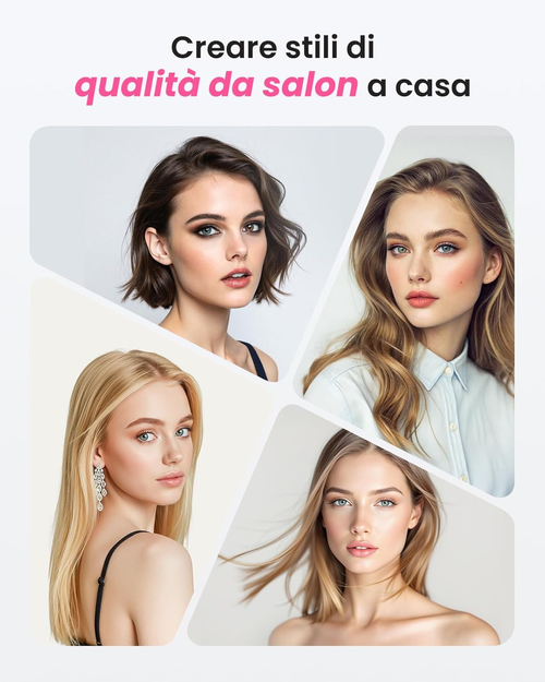 Terviiix Thermal Brush Get Voluminous Style, Quick Heating Hot Brush, Ceramic Tourmaline Ionic Heated Curling Iron, Digital Display 9 Temperatures Curling...