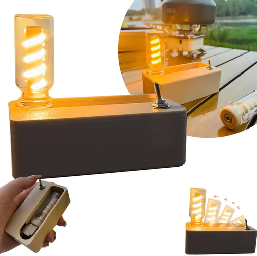 Decompression Mechanical Night Light, Creative Mechanical Magnetic Light, Mechanic Light with Magnet, LED Creative Night Light, 3D Printed Decompression Mechanical Night Light