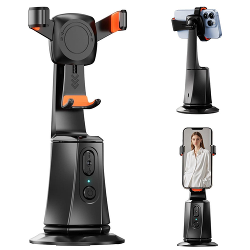 360 AI Tracking Shooting Gimbal Auto Face AI Camera Recognition Body Track Intelligent Follow Live Shoot Phone Stand Smart Mount