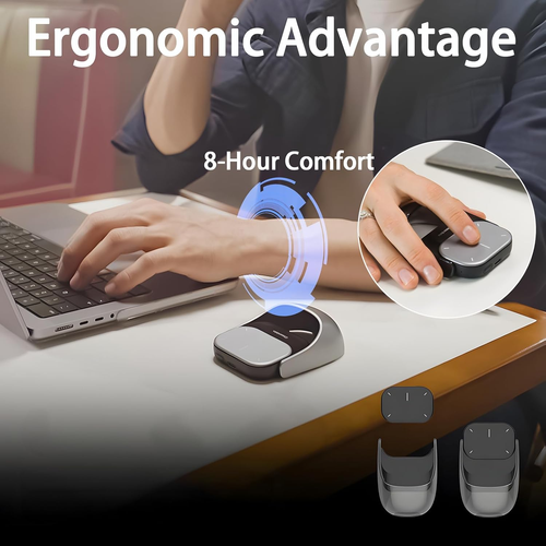 2025 AI Smart Mouse,Wireless Mouse for PC Laptop,ChatGPT Enabled Bluetooth Mouse with Voice Recording & AI Summarize, Ergonomic Presenter Laser Pointer Remote, USB Rechargeable,Smart