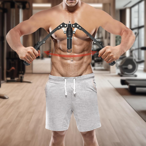 Arm Exerciser Arm Forearm Workout Shoulder Muscle Training Fitness Equipment Home Chest Expander Adjustable 22-440lbs Hydraulic Power Twister Spin Button...