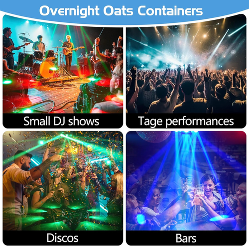 Flashback Events 6-Arm 150W RGBW Bee-Eye Spider DJ Moving Head Light – LED Stage Lighting with DMX512, Sound Activated Beam Wash, Strobe & Starry...