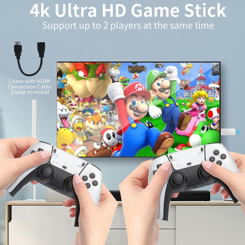 2.4G wireless 3D 4k ultra HD stick double rocker video game console set