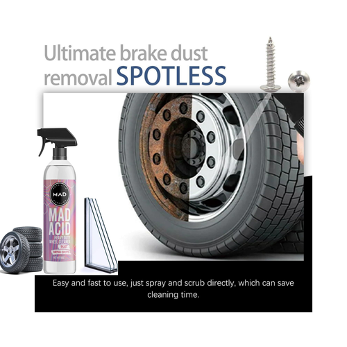 MAD Acid Heavy Duty Wheel Cleaner & Rim Cleaner - Safe on Chrome, Clear Coated Painted Surfaces, Glass, Plastic, And Most Wheel Finishes - Brake Dust,...