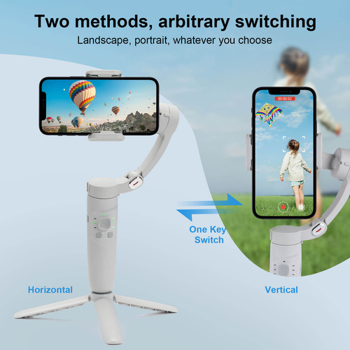 Professional 3 Axis Image Stabilization Stabilizer Gimbal Face Tracking Gesture Control for Taking Pictures Phone Selfie Stick