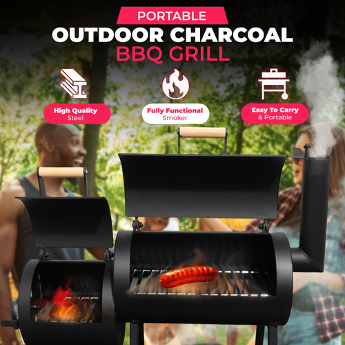 Charcoal BBQ Grill BBQ Charcoal Grill Compact Grilling Rack For Balcony Cooking RV Travel Tabletop Camping Trips Meat Hot Dogs