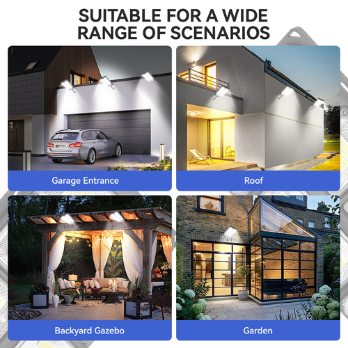 504 LED Powerful Solar Lights Outdoor Motion Sensor External Waterproof Street Light 12000 Lumen Dusk to Dawn Garden Road Lamp