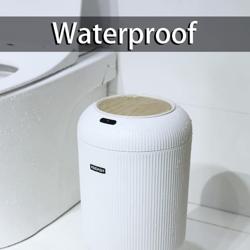 Smart Sensor Trash Can with Lid – Stylish High-End Elevated Waterproof Bin for Living Room & Bedroom