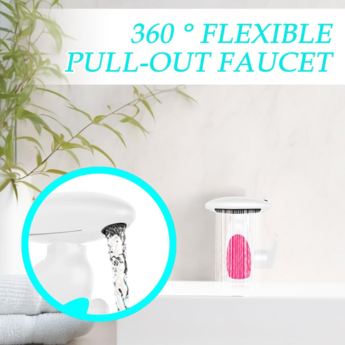 Bathroom Faucets, 360° Rotating Water Tap Attachment, 4-Mode Sprayer Faucet, Easy Drain Design, Ideal for Bathtub, Kitchen, RV, Laundry, Bar, and Home Remodel Projects