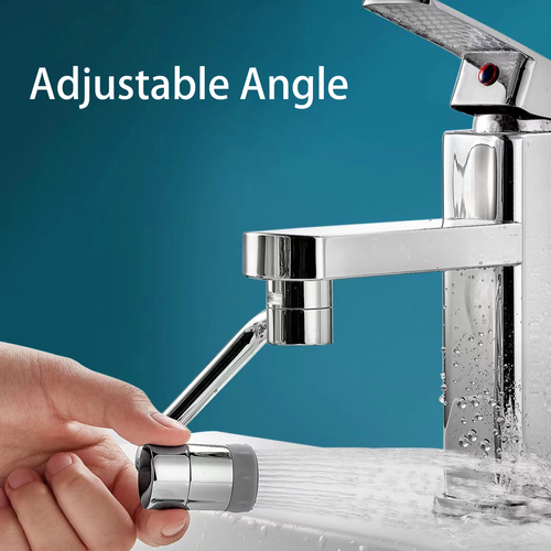 Faucet Sprayer Arm Universal Extender: 360° Rotatable Water Outlet, Anti-Splash Aerator, Extended & Universal Fit