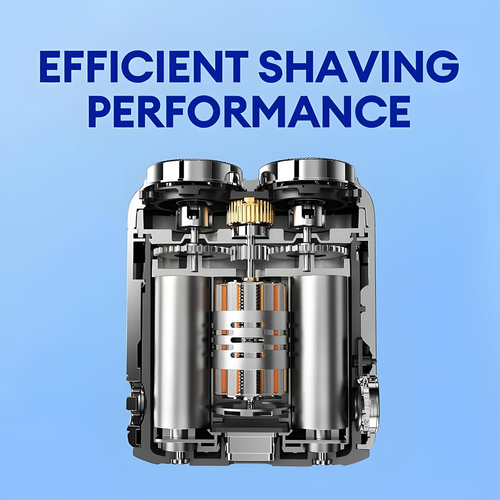 R-12 Luggage Electric Shaver, Beard Shaver Mini and Portable Suitcase Design, Electric Mini Portable Razor, Portable Electric Shavers, USB Rechargeable One-Button Long Lasting for Home Travel (Blue)