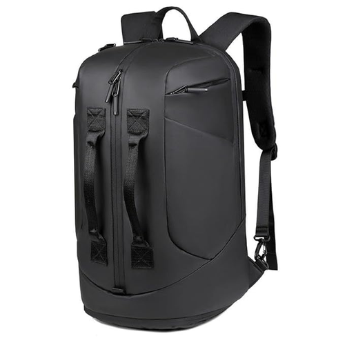 Handcuffs Travel Backpack With Laptop & Shoe Compartment Overnighter Expandable Business Weekender Bag With Multiple Carry Handles & Trolley Strap Carry-on Luggage Overnight Bag