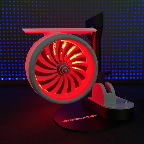 New USB-Powered Creative Jet Fan Toy with Cool Engine & Unique Design, Built-in Spray Device – Suitable for Home Decoration, Air Duster & Cleaner
