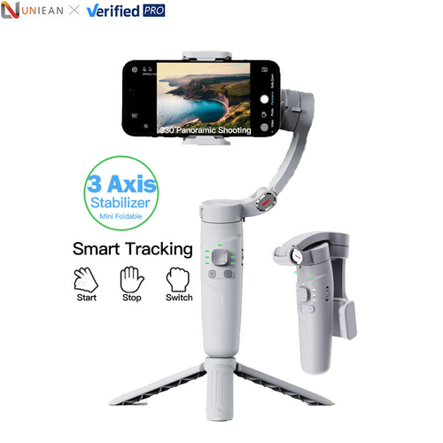 Professional 3 Axis Image Stabilization Stabilizer Gimbal Face Tracking Gesture Control for Taking Pictures Phone Selfie Stick