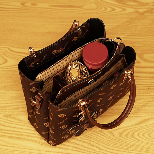 2025 New Retro PU Tote Bag for Women - Stylish Large Capacity Shoulder Crossbody Bag, Elegant High-End Fashion Handbag, Versatile Casual Daily