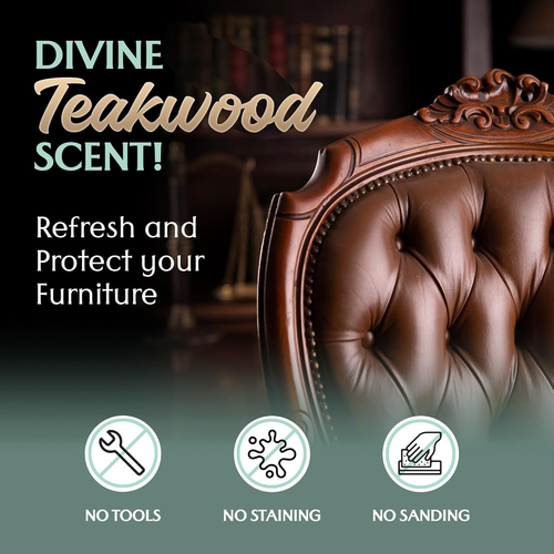 Furniture Salve for Leather - Polisher, Moisturizer, and Restorer for Couches and Furniture - Conditioner for Leather, Wood, and Vinyl - Repair Salve with...