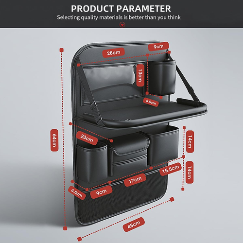 Popular Items Car Seat Back Pocket, Rear Seat Storage, Stain Proof, Car Storage Pocket, Seat Back Pocket, Premium Waterproof PU Leather Car Seat Back Organizer（Black3）