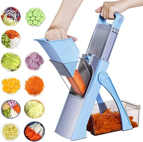 Multi-Functional Vegetable Chopper: Grater, Shredder, Slicer – Kitchen Essential, Time-Saving Kitchen Gadget Machine