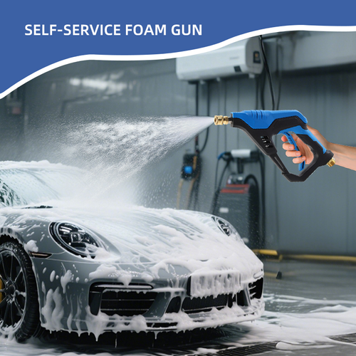 Modern Design Car Wash Plastic-Copper Cleaning Gun, High-Pressure Washer Gun, Portable 150 Bar High-Pressure Water Jet Gun with Multiple Connectors,  Convenient for Car Cleaning