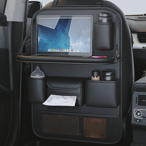 Popular Items Car Seat Back Pocket, Rear Seat Storage, Stain Proof, Car Storage Pocket, Seat Back Pocket, Premium Waterproof PU Leather Car Seat Back Organizer（Black3）