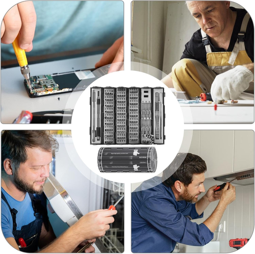 128 in 1 Precision Screwdriver Set, Electronics Precision Repair Tool Kit for Phone Watch Laptop PC Game Console, Multi-Bits Screw Driver Kits, Home Repair...