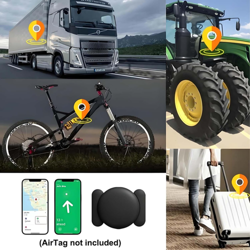 GPS Tracker, Hidden Magnetic Car Work, Magnetic Mini Gpss Trackers, for iPhone, Vehicles, Cars, Truck (Black)