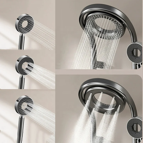 Smart New Temperature-Controlled Digital Display Shower Head Set – Thermostatic Home Shower System with Storage Shelf