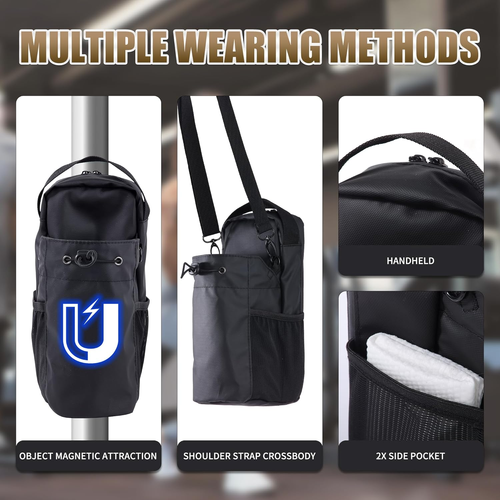 MegaBlues 3X Stronger Magnetic Gym Bag  Water Resistant Fitness Water Bottle Bag for Men and Women, Phone Wallet Storage for Travel, Sport, Cycling,...