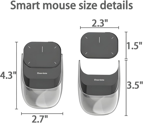 2025 AI Smart Mouse,Wireless Mouse for PC Laptop,ChatGPT Enabled Bluetooth Mouse with Voice Recording & AI Summarize, Ergonomic Presenter Laser Pointer Remote, USB Rechargeable,Smart