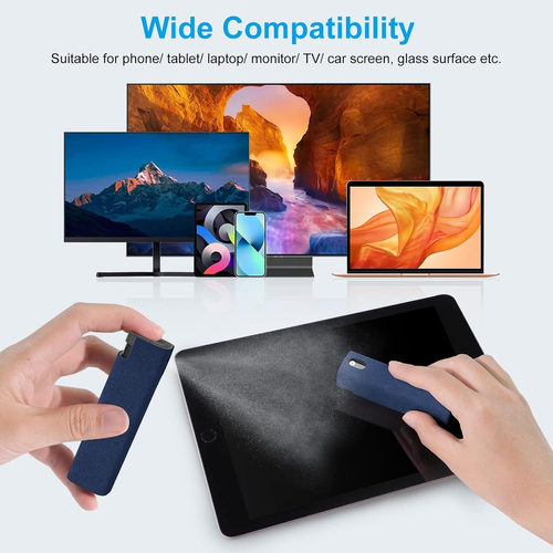 BoYata Screen Cleaner Kit 4PCS, 3-in-1 Touchscreen Mist Cleaner Spray Bottle  Microfiber Cloth, Portable Reusable Empty Spray Bottle for Phone Laptop Tablet Monitor Car Screen