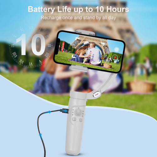 Professional 3 Axis Image Stabilization Stabilizer Gimbal Face Tracking Gesture Control for Taking Pictures Phone Selfie Stick