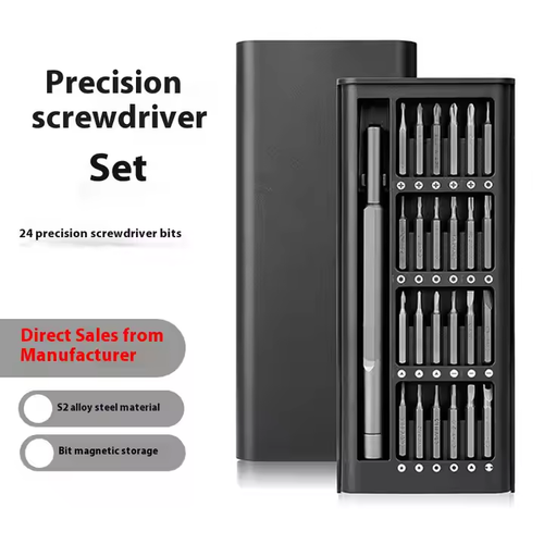 25-Piece Multi-Functional Household Screwdriver Set, Precision Tool Kit for Computer and Mobile Phone Disassembly & Repair