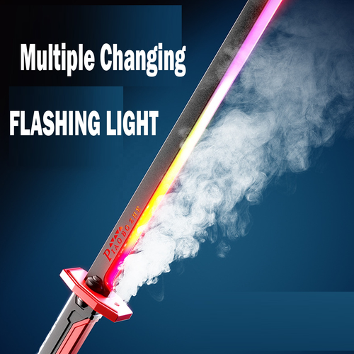 KK 80cm Cyberpunk Warrior Blade Spark Wanderer Lightsaber (for Boys) - Laser Sword with Light-Up Technology & Flint Spray