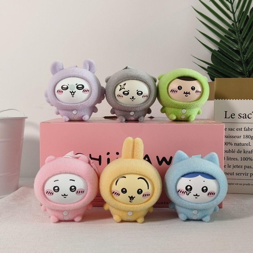 Chiikawa Series Pajamas Face-Changing Blind Box Vinyl Pendant Cute Giyi Bag Hanging Usach Holiday Gift Girl Birthday Gift
