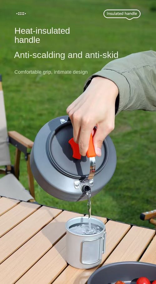 Outdoor Camping Pot Set Cookware Kit Combination 6-7 People Portable Stainless Steel Utensils for Picnic Trekking and Hiking