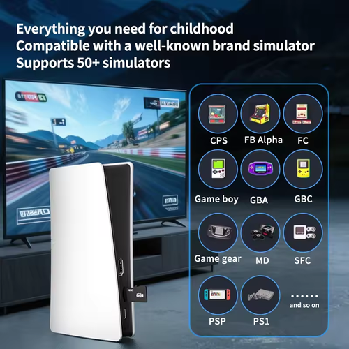 Dual 2.4G Controller Q10 SE 3D Game Stick 64GB 40000+ Game Wireless Control Retro Classic Video Game Console GameStick for PSP