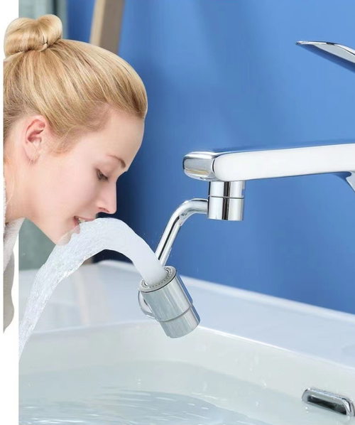 Faucet Sprayer Arm Universal Extender: 360° Rotatable Water Outlet, Anti-Splash Aerator, Extended & Universal Fit