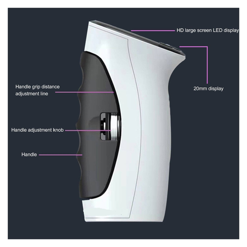 Hand Grip Strength Dynamometer, Electronic Hand Dynamometer Grip Distance Accurate Measurement LED Display for Fitness