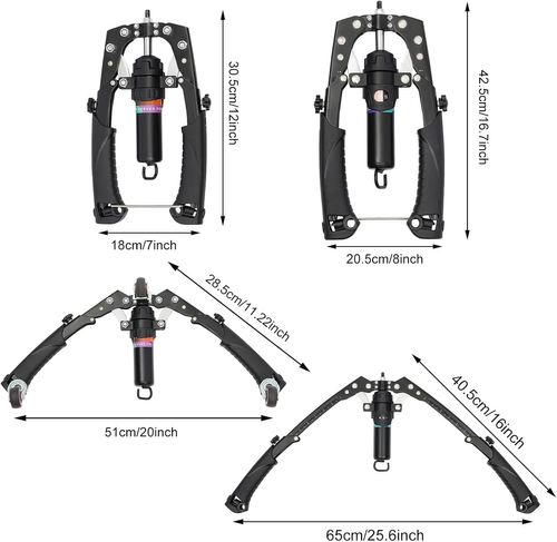 Arm Exerciser Arm Forearm Workout Shoulder Muscle Training Fitness Equipment Home Chest Expander Adjustable 22-440lbs Hydraulic Power Twister Spin Button...