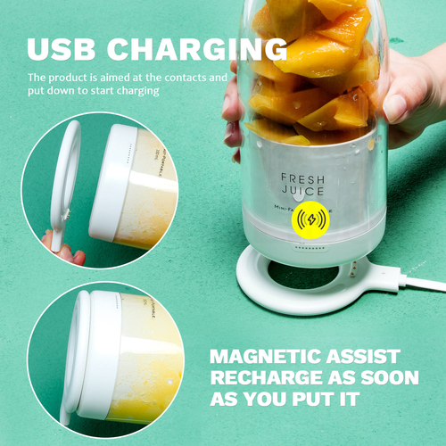 Sanhuo Wireless Juicer: Portable Mini Multifunctional Electric Juice Cup with Magnetic Charging