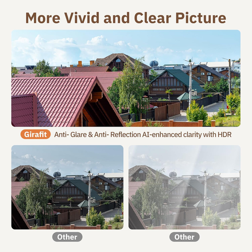 3MP 2K Window Camera,2.4GHz & 5GHz WiFi Indoor Cameras for Home Security with ChroMax Al Color Night Vision,Person & Motion Detection,24 7 Recording,Easy & Quick Install