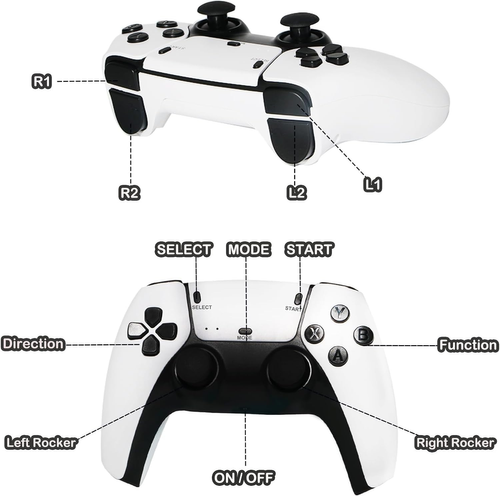 2.4G wireless 3D 4k ultra HD stick double rocker video game console set