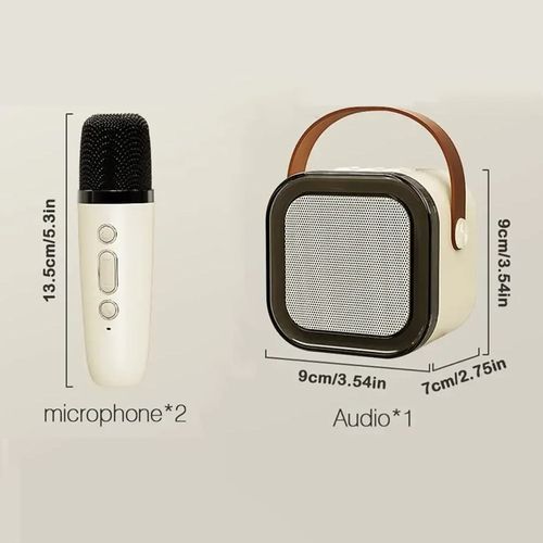 Mini microfone portátil áudio integrado casa família cantando karaoke máquina sem fio BT Outdoor Speaker